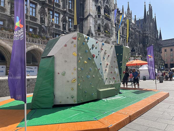Kletterwand beim Stadtgründungsfest 2022 am 19.06.2022 (©Foto. Martin Schmitz)